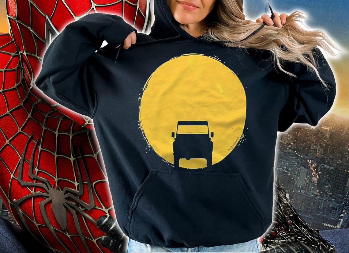 Landrover Defender Car Sunset Sun Premium Shirt hoodie