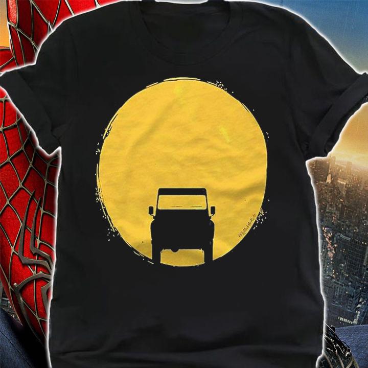 Landrover Defender Car Sunset Sun Premium Shirt shirt