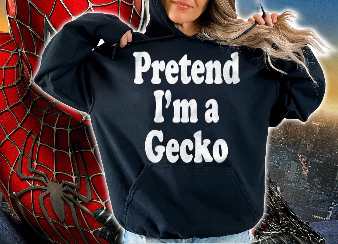 Pretend Im A Gecko Funny Lazy Easy Halloween Costume Shirt hoodie