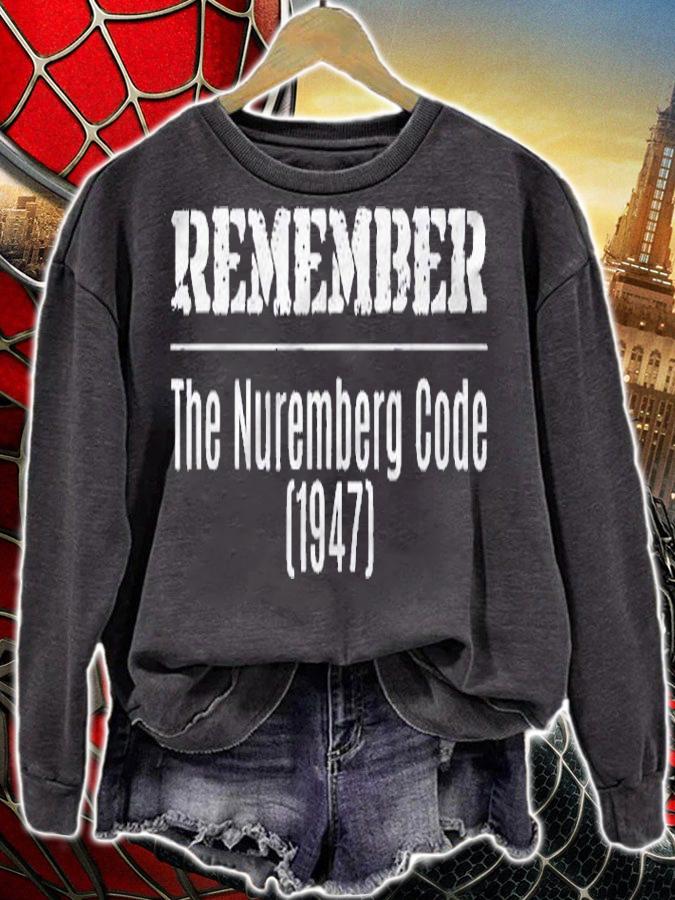 Remember The Nuremberg Code 1947 Ver2 Shirt