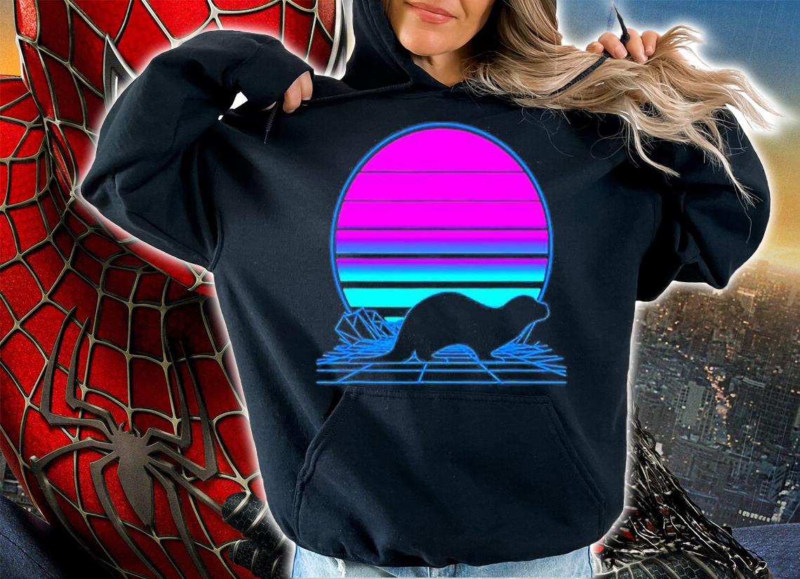 River Otter Pastel Goth Vaporwave T-Shirt hoodie