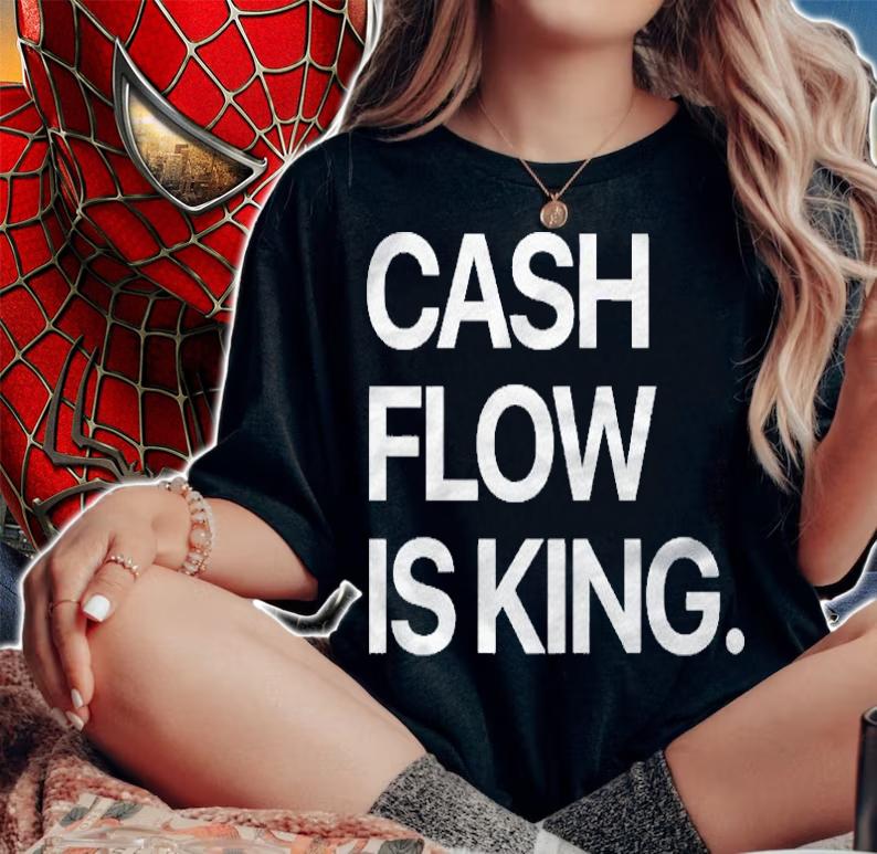 Cashflow Is King Quote Design Unisex Shirt