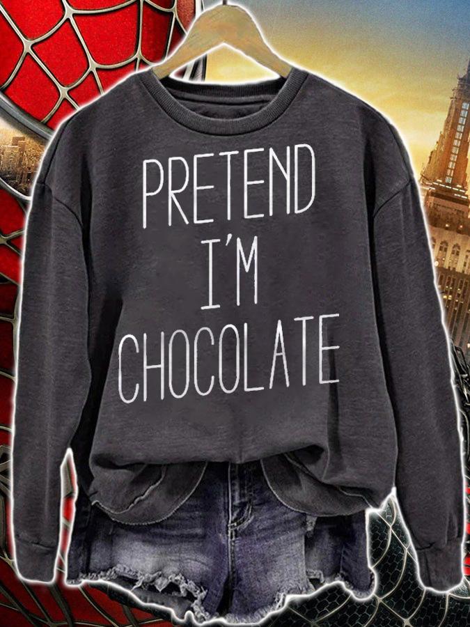 Pretend Im A Chocolate Bar Halloween Costume Shirt sweatshirt