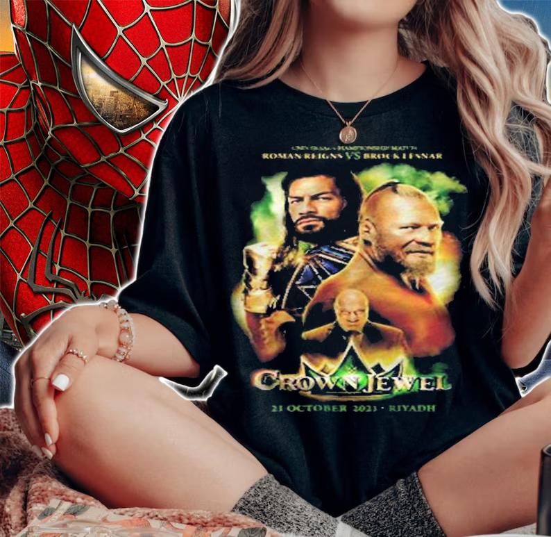 Roman Reigns Vs Brock Lesnar Crown Jewel 2021 October event shirt woman shirt