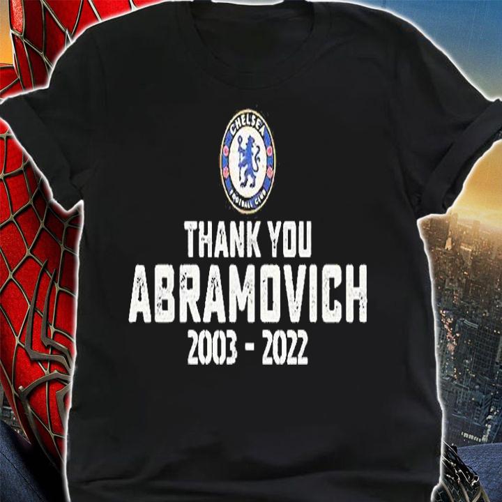 Chelsea Football Club Thank You Abramovich 2003 2022 T-Shirt shirt