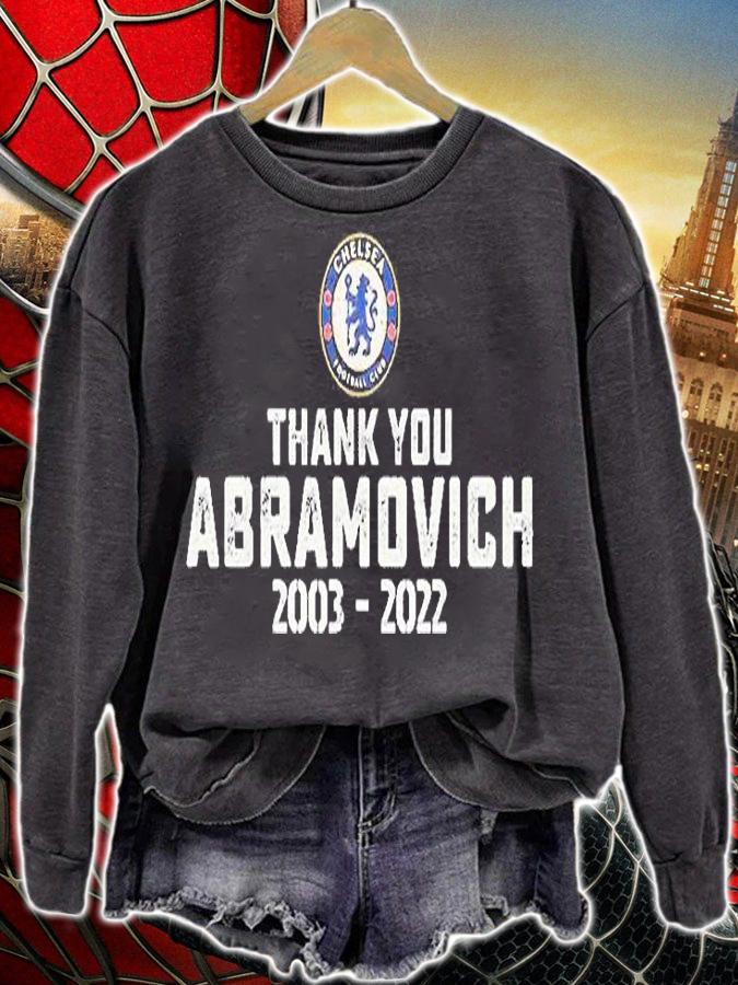 Chelsea Football Club Thank You Abramovich 2003 2022 T-Shirt sweatshirt
