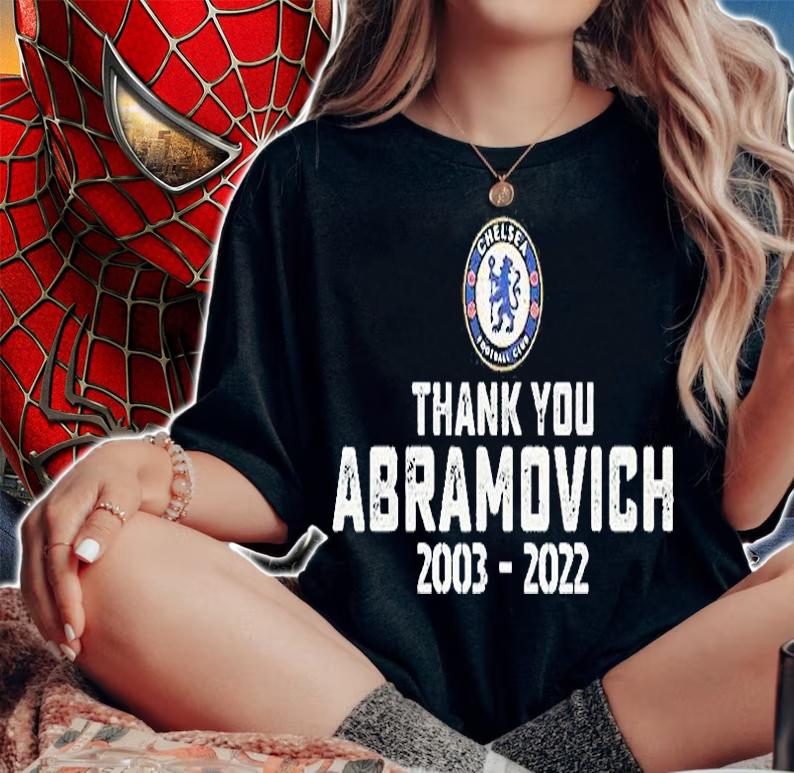 Chelsea Football Club Thank You Abramovich 2003 2022 T-Shirt woman shirt