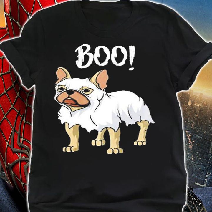 Frenchie Ghost Costume Funny French Bulldog Halloween Premium T-Shirt