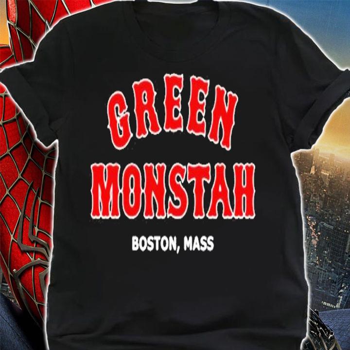 Green Monstah Funny Boston Mass New England Sports T-Shirt shirt