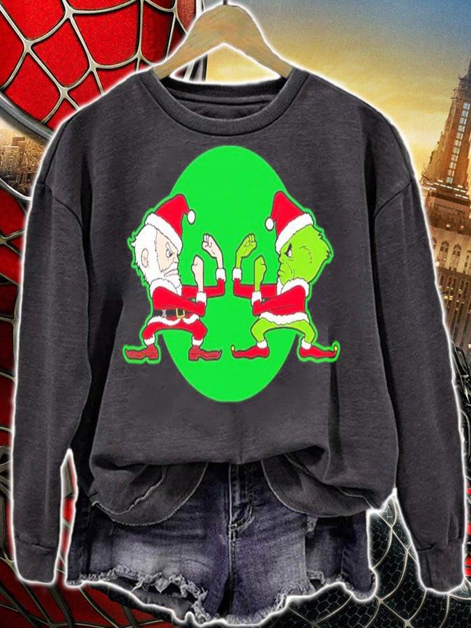 Notre Dame's Fighting Irish Santa Fighting Christmas Shirt sweatshirt