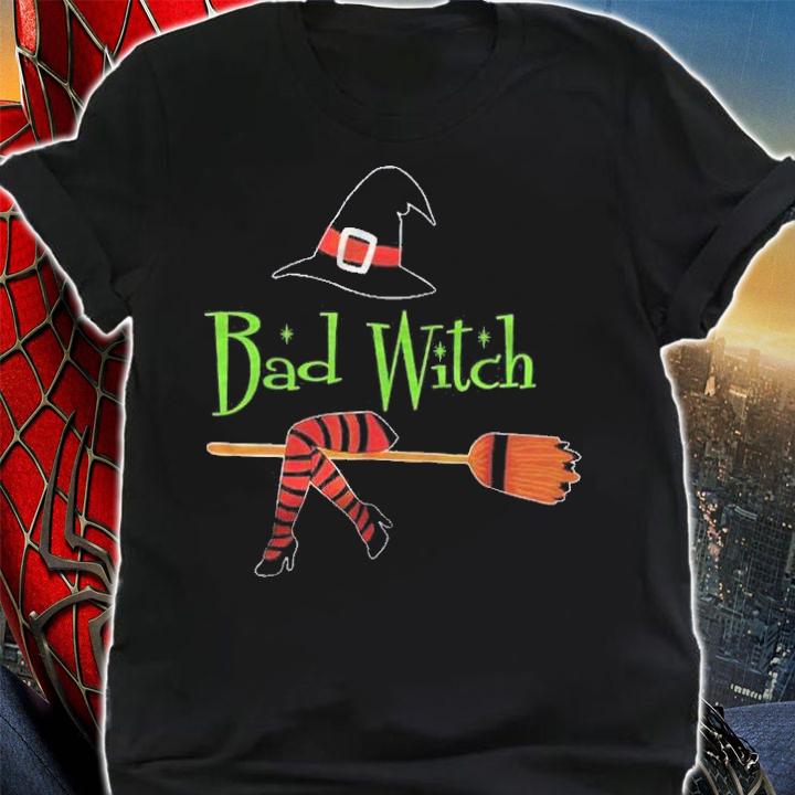 Scary Bad Witch Fly Broomstick Halloween Costume Good Witch Shirt shirt