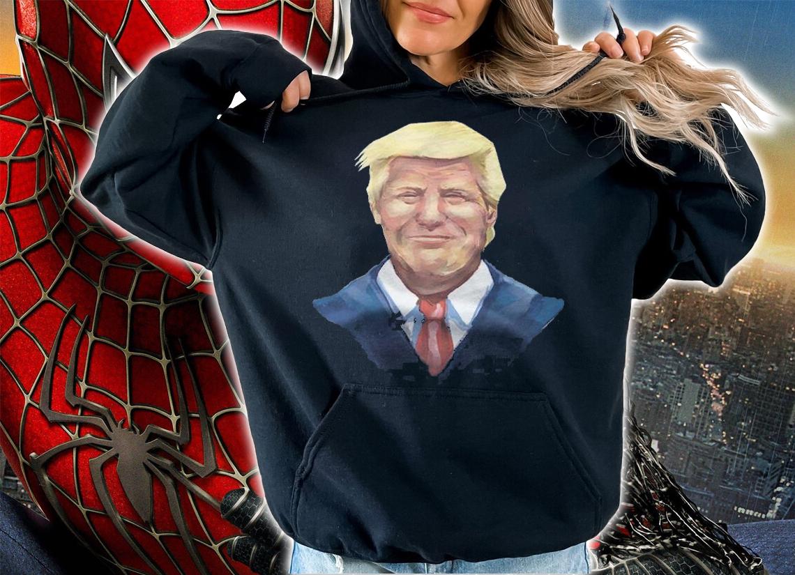 Smiling Donald Trump Portrait T-Shirt hoodie