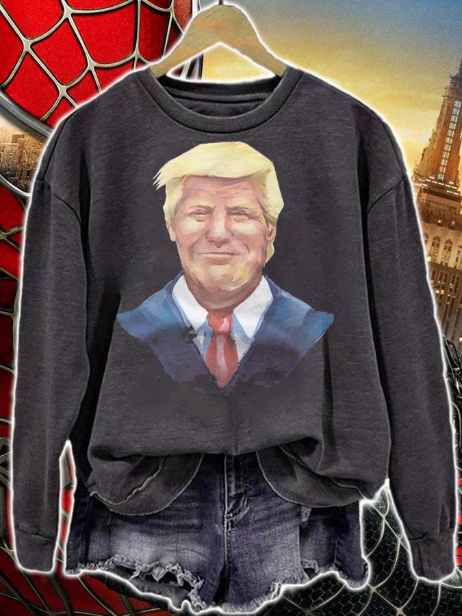 Smiling Donald Trump Portrait T-Shirt sweatshirt