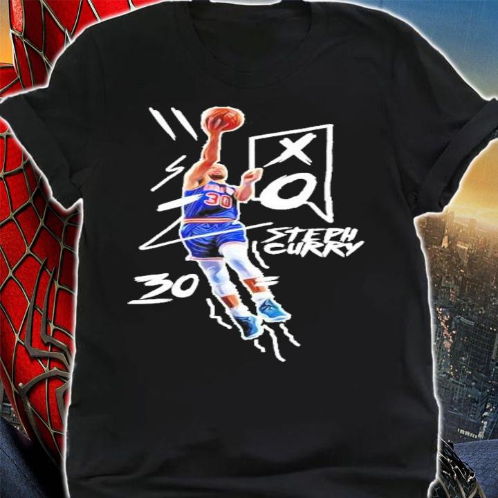 Stephen Curry #30 Warriors Jump Basketball Shirt