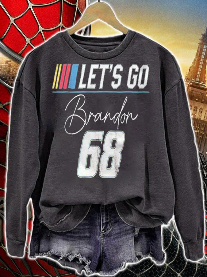 Trending let's Go Brandon 68 Racing Chants Anti Joe Biden Trend T-Shirt