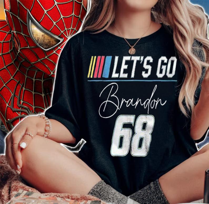 Trending let's Go Brandon 68 Racing Chants Anti Joe Biden Trend T-Shirt