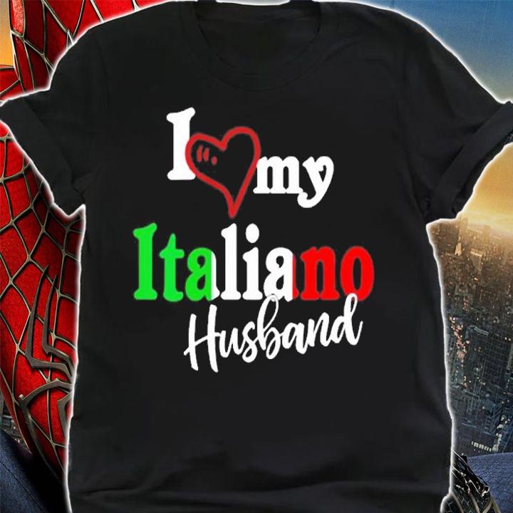 Womens Funny I Love My Italian Husband Matching Gift Italian T-Shirt shirt