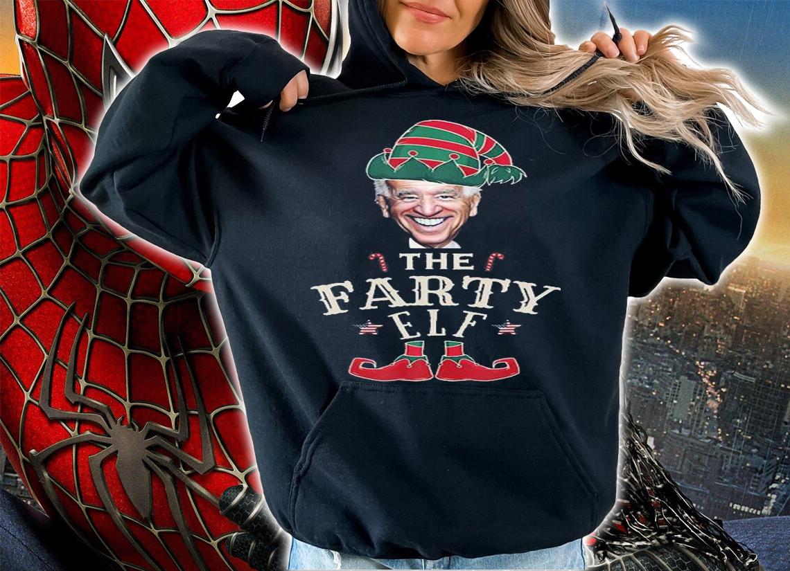 Conservative Republican Christmas Humor The Farty Elf T-Shirt hoodie