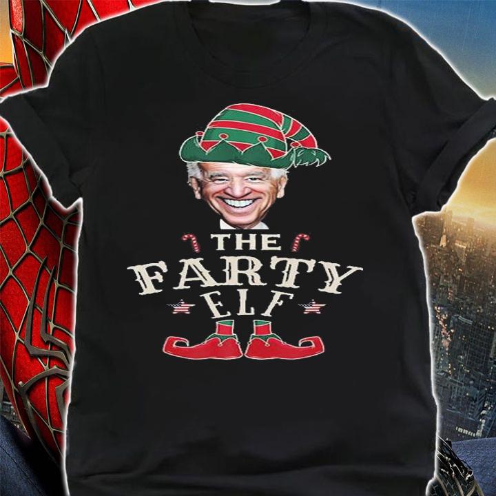 Conservative Republican Christmas Humor The Farty Elf T-Shirt shirt