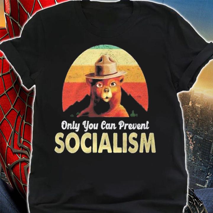 Only You Can Prevent Socialism Camping Bear Vote 2021 Ver2 Shirt shirt