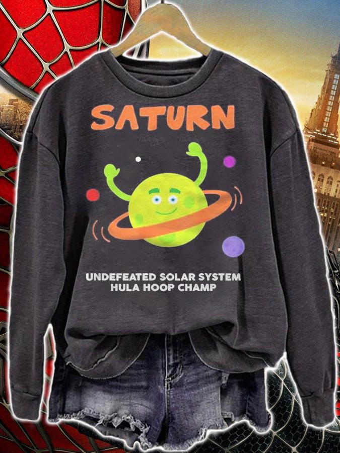 Saturn Undefeated Hula Hoop Champion  Funny Shirt sweatshirt