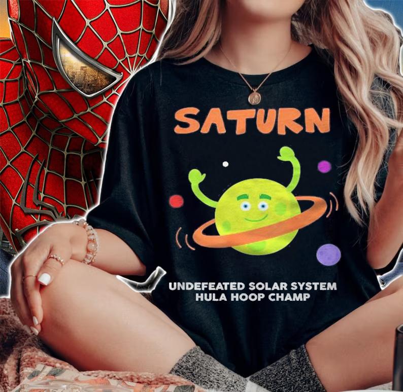 Saturn Undefeated Hula Hoop Champion  Funny Shirt woman shirt