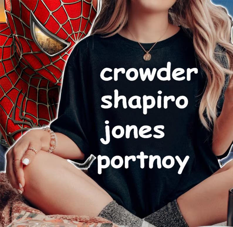 Crowder Shapiro Jones Portnoy T-Shirt woman shirt