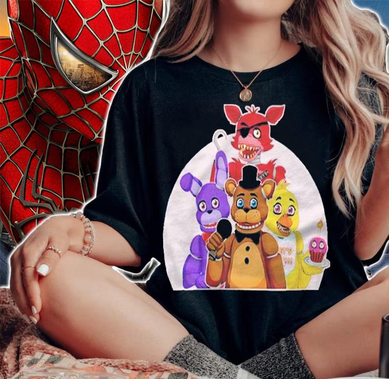 Fnaf Security Breach Glamrock Brown Bear T-shirt woman shirt