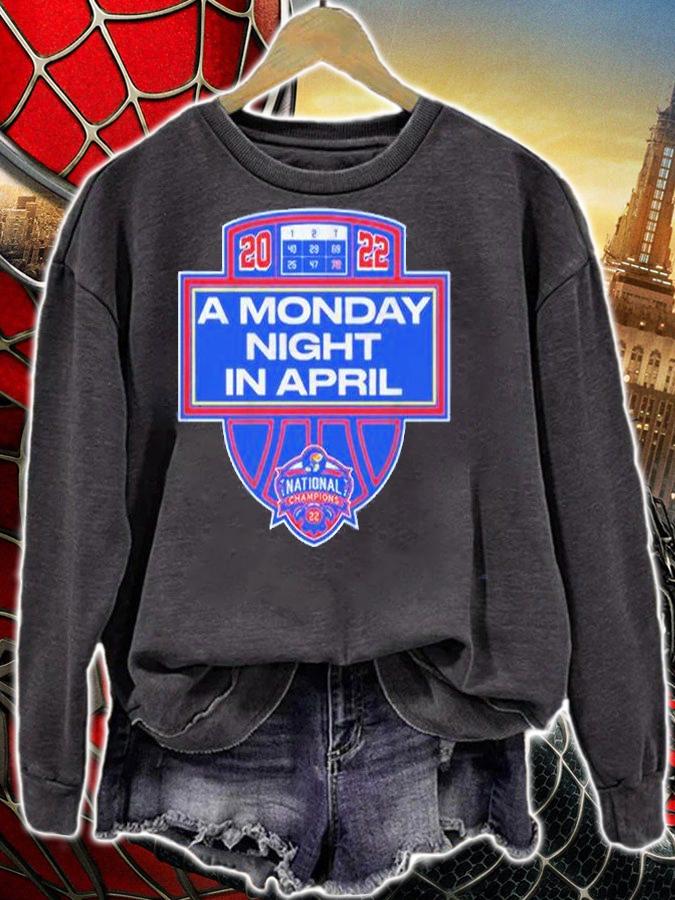 Kansas Basketball Monday Nights In April T-Shirt sweatshirt