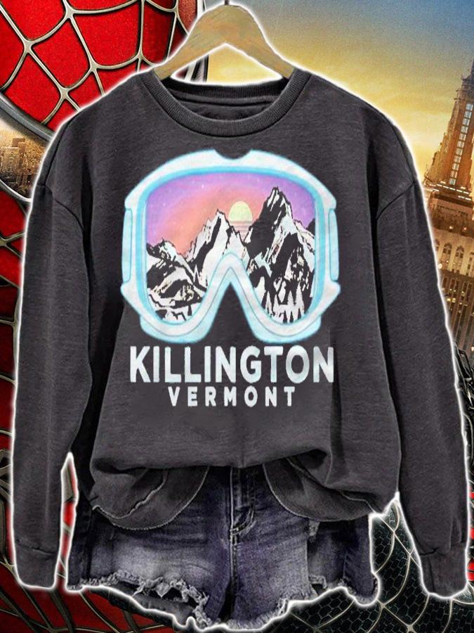 Killington Ski Design Killington, Vt Skiing Snow Gift shirt sweatshirt