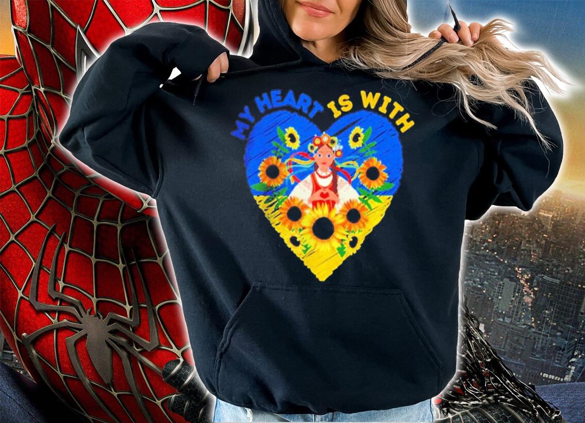 My Heart Is With Ukraine Traditional Women Shirt hoodie