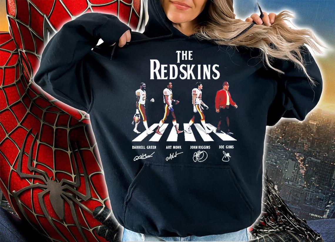 The Redskins Abbey Road Darrell Green Art Monk John Riggins Joe Gibbs Signatures T-Shirt hoodie