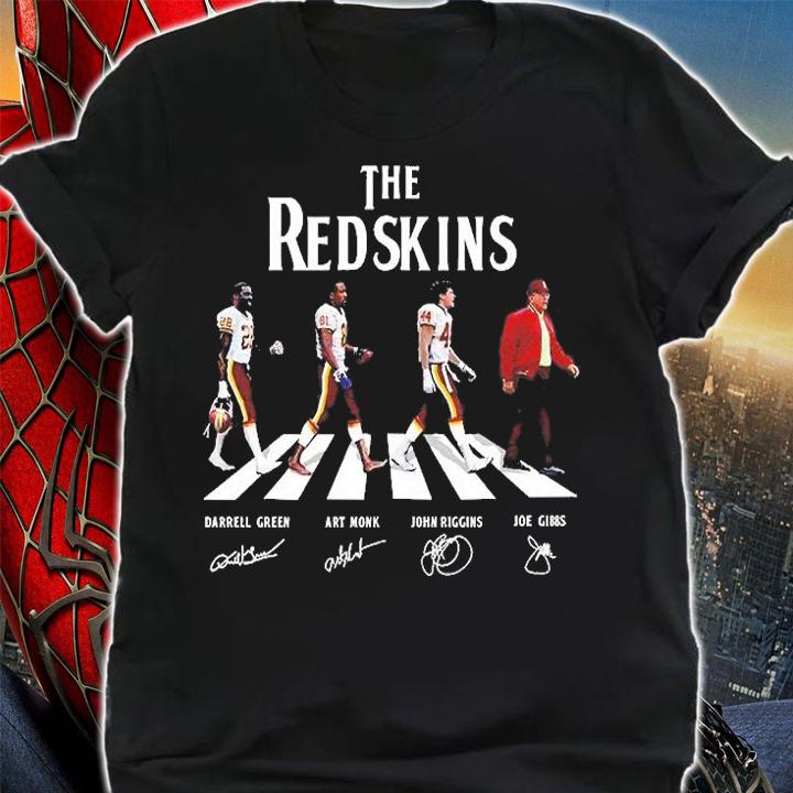 The Redskins Abbey Road Darrell Green Art Monk John Riggins Joe Gibbs Signatures T-Shirt shirt
