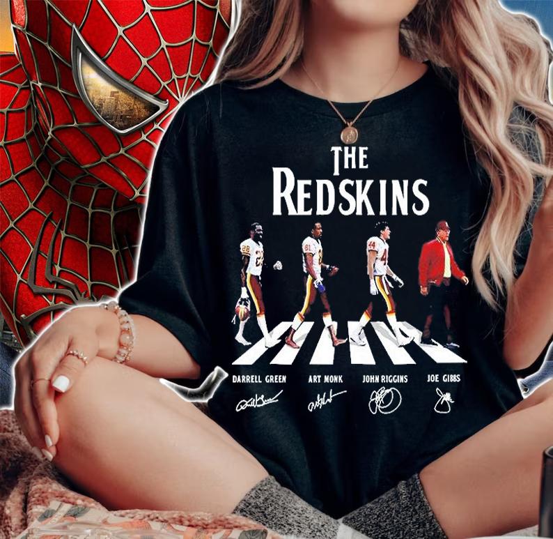 The Redskins Abbey Road Darrell Green Art Monk John Riggins Joe Gibbs Signatures T-Shirt woman shirt