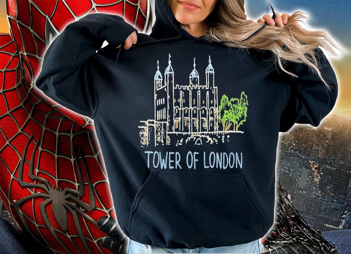Tower Of London Unique Hand Drawn Art Shirt