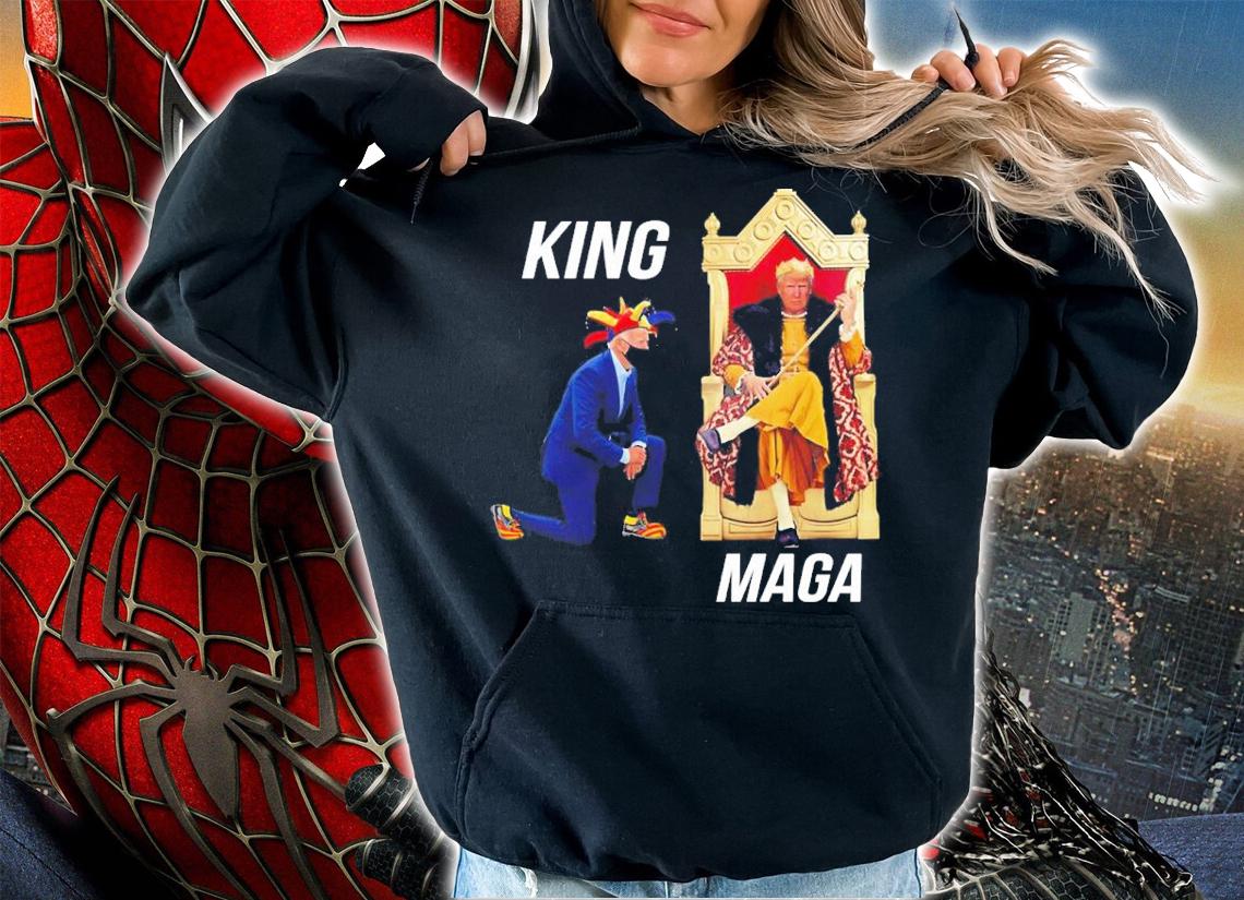 Trump And Joe Biden Maga King And Clown Shirt hoodie