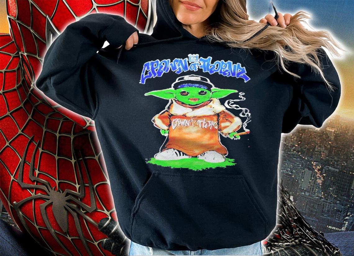Crown Of Thornz Queens Yoda Shirt hoodie