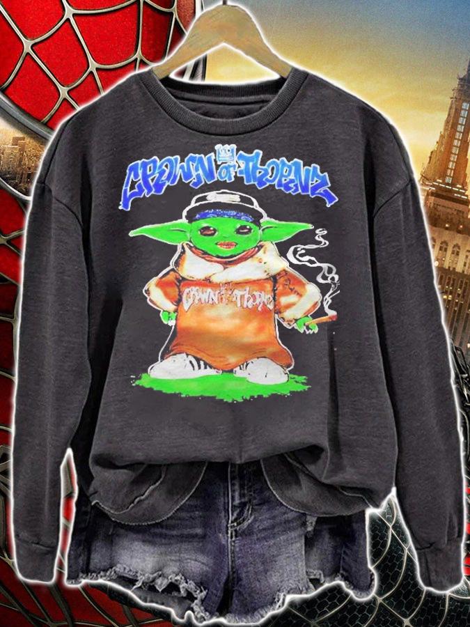Crown Of Thornz Queens Yoda Shirt sweatshirt
