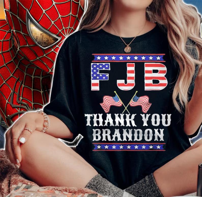 FJB American flag thank you Brandon 2021 T-shirt woman shirt