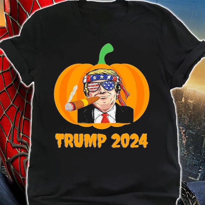 Funny Trump Halloween 2024 Holiday Anti Biden Thanksgiving T-Shirt shirt
