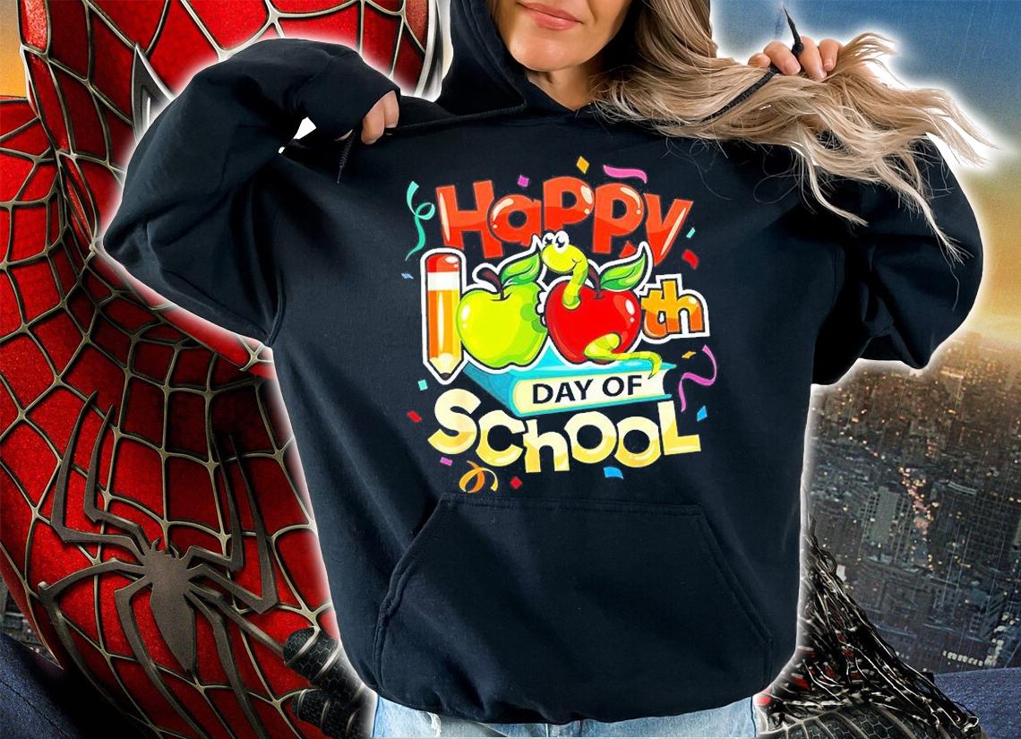 Happy Iooth Day Of School T-Shirt