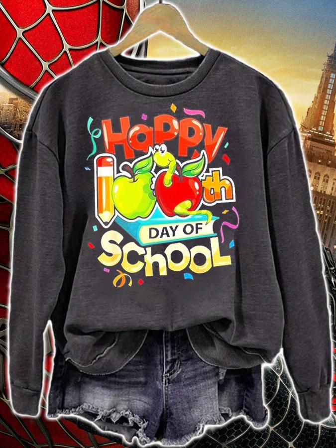 Happy Iooth Day Of School T-Shirt