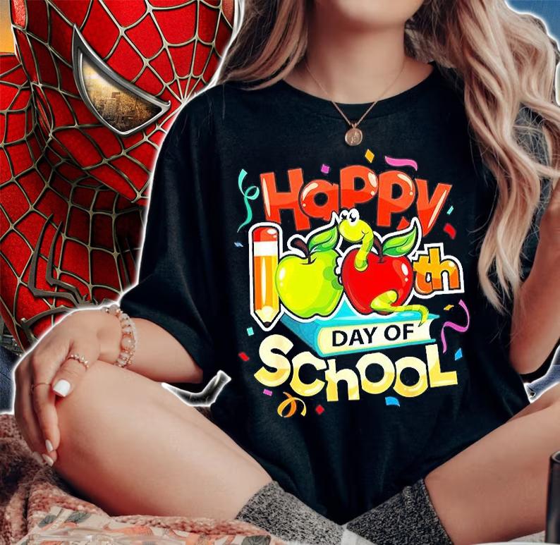 Happy Iooth Day Of School T-Shirt