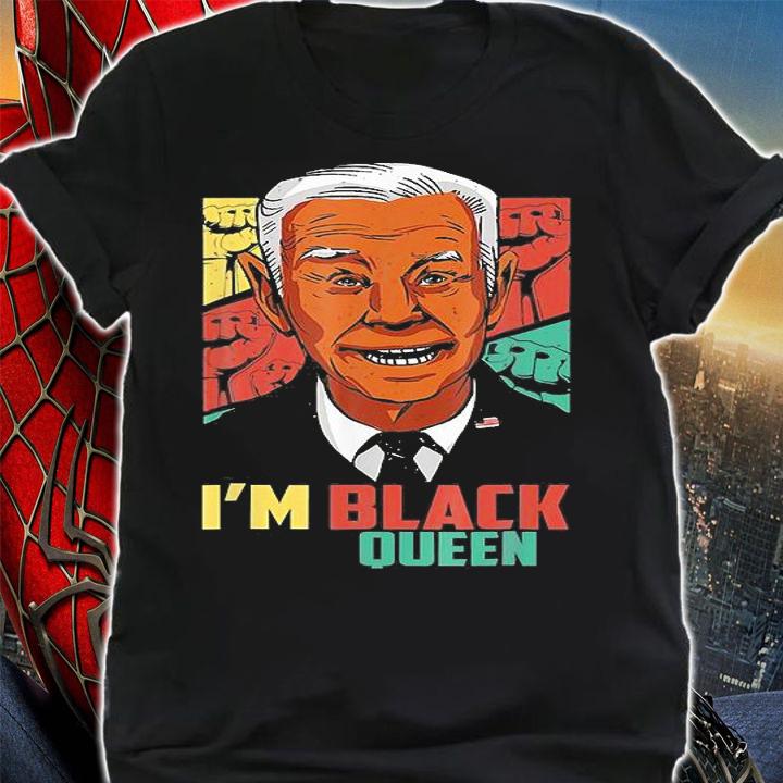 Junenth Confused Biden I'm Black Queen Melanin Dad T-Shirt shirt