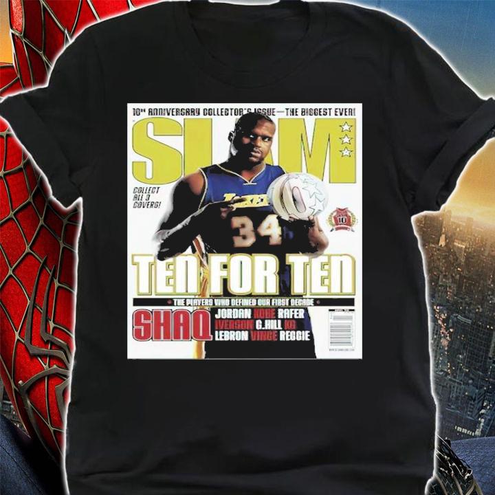 SLAM Shaquille O'neal Ten For Ten Basketball Shirt