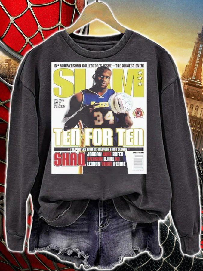 SLAM Shaquille O'neal Ten For Ten Basketball Shirt