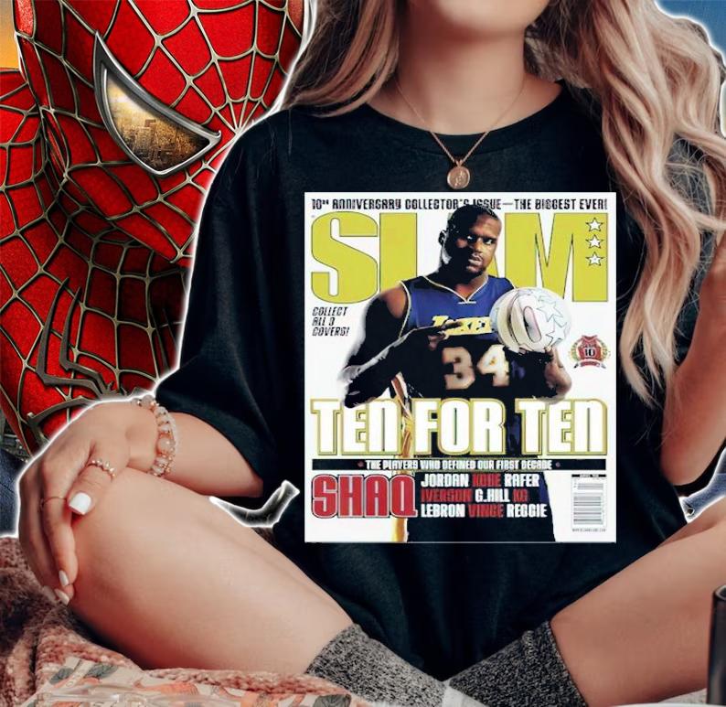 SLAM Shaquille O'neal Ten For Ten Basketball Shirt