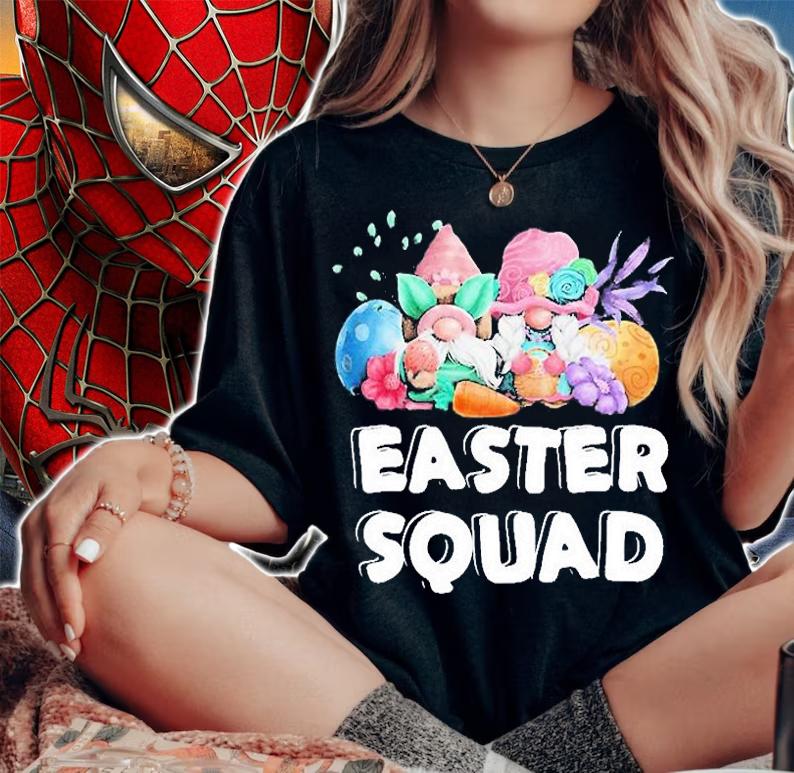 Easter Squad Gnomes Easter Day Bunny T-Shirt woman shirt