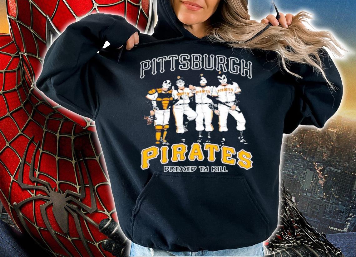 Pittsburgh Pirates Dressed To Kill Kiss Parody Shirt