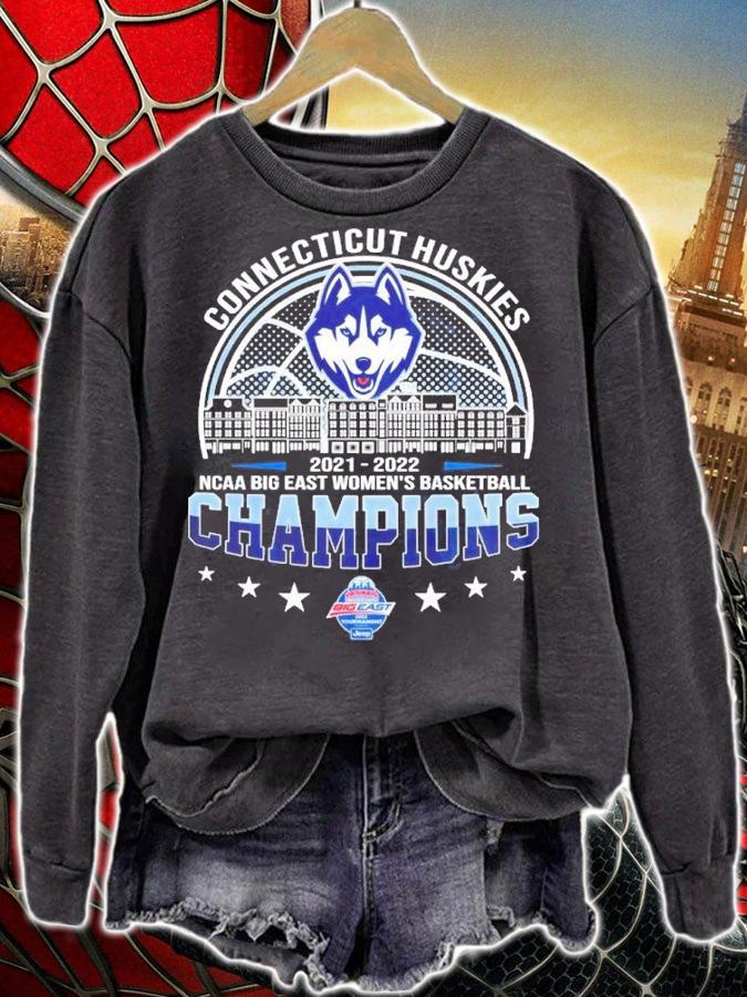 Connecticut Huskies NCAA Big East Women's Basketball 2021-2022 Champions Shirt sweatshirt